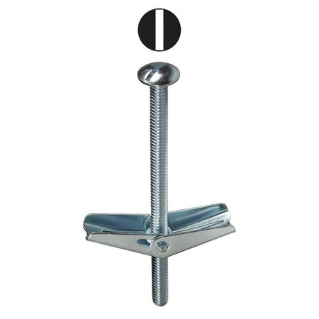 L.H. DOTTIE Toggle Bolt, 5" L, Carbon Steel, 50 PK TB45